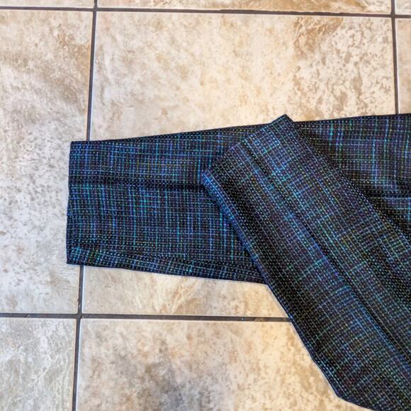 Tony Lambert Womens Sz 10 Dress Pants Dark Blue Black 27x30 Knit Vintage Ankle - Picture 9 of 10